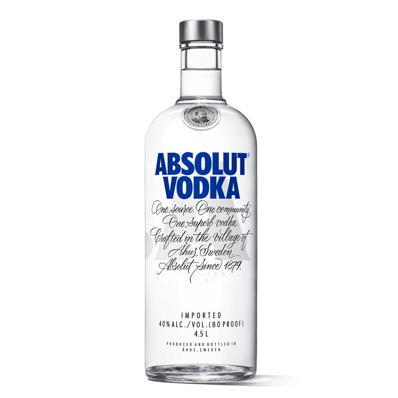 Absolut Vodka Blue 4.5Ltr