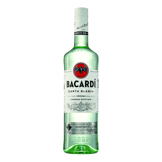 BACARDI BLANCA WHITE RUM 75CL