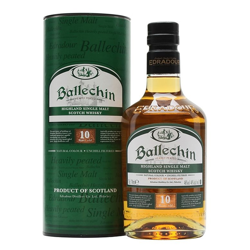 BALLECHIN 10YRS HEAVILLY PEATED 70CL