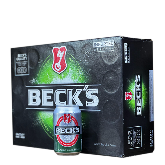 Becks Beer Can 330ml - CASE (24PC)