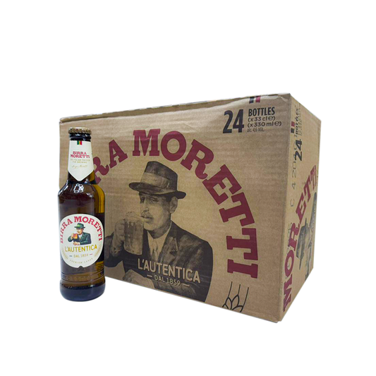 Birra Moretti Beer Bottle 330ml - CASE (24PC)