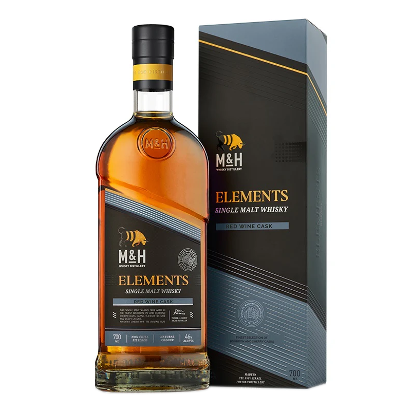 M&H Elements Wine Cask S-Malt 70CL