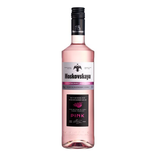 Moskovskaya PINK Raspberry Lime 38% 70cl