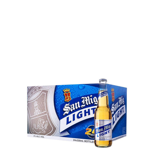 San Miguel Light Beer Bottle 330ml - CASE (24PC)
