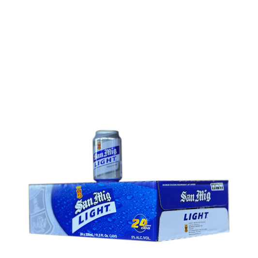 San Miguel Light Beer Can 330ml - CASE (24PC)