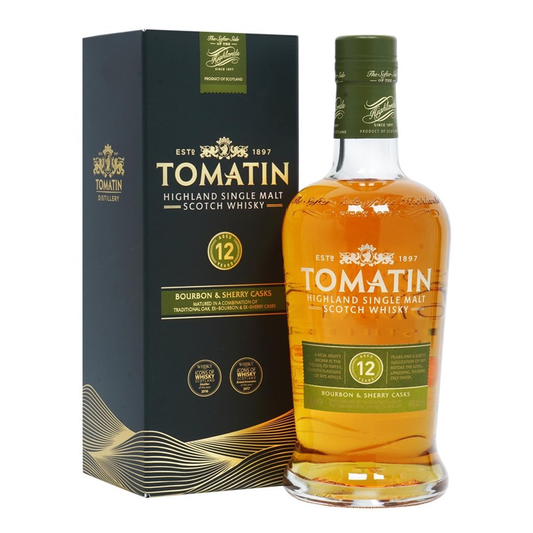 TOMATIN 12 YEAR OLD 43% 70CL