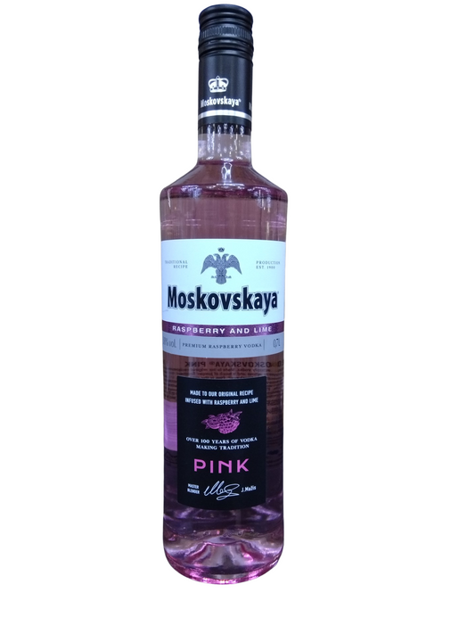 Moskovskaya PINK Raspberry Lime 38% 70cl