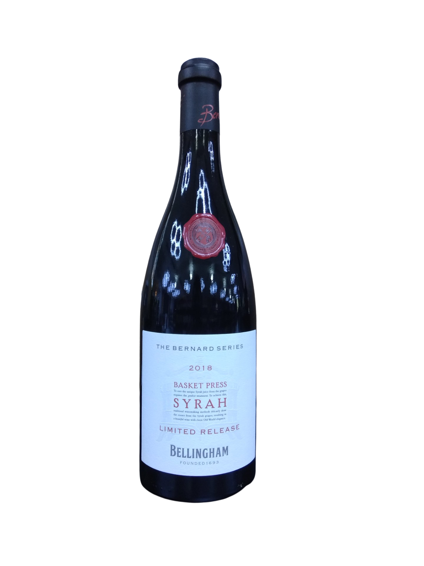 The Bernard Series Organic Syrah 75 CL